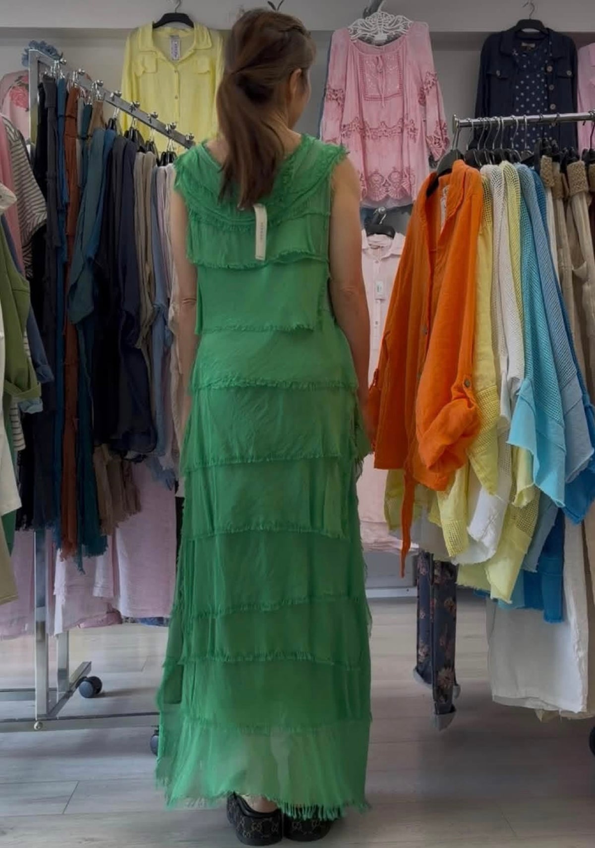 Made In Italy Elisa Silk Dress