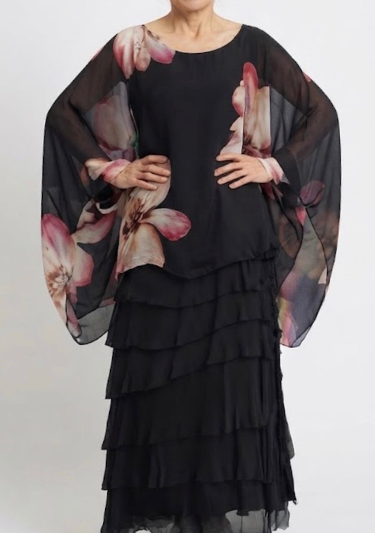 Full Bloom Silk Top