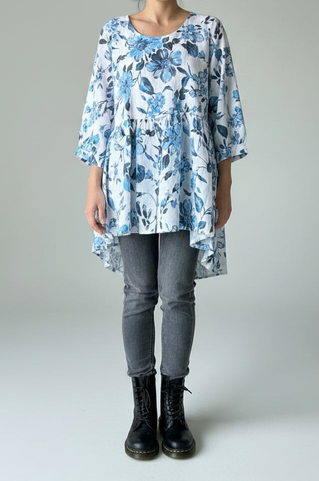 Italian Province Bellezza Floral Top