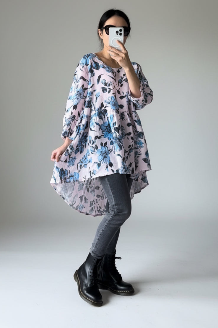 Italian Province Bellezza Floral Top