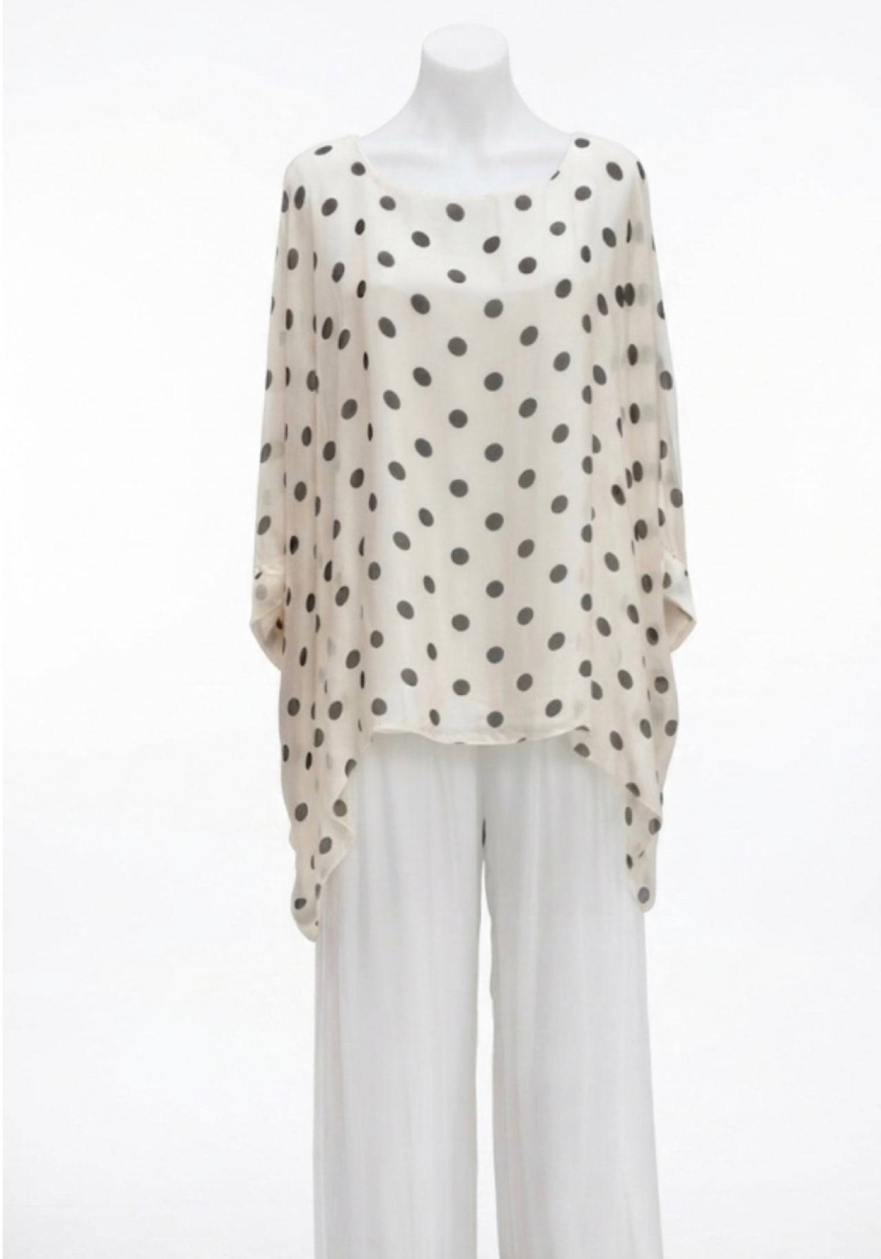 Josie Spot Silk Top