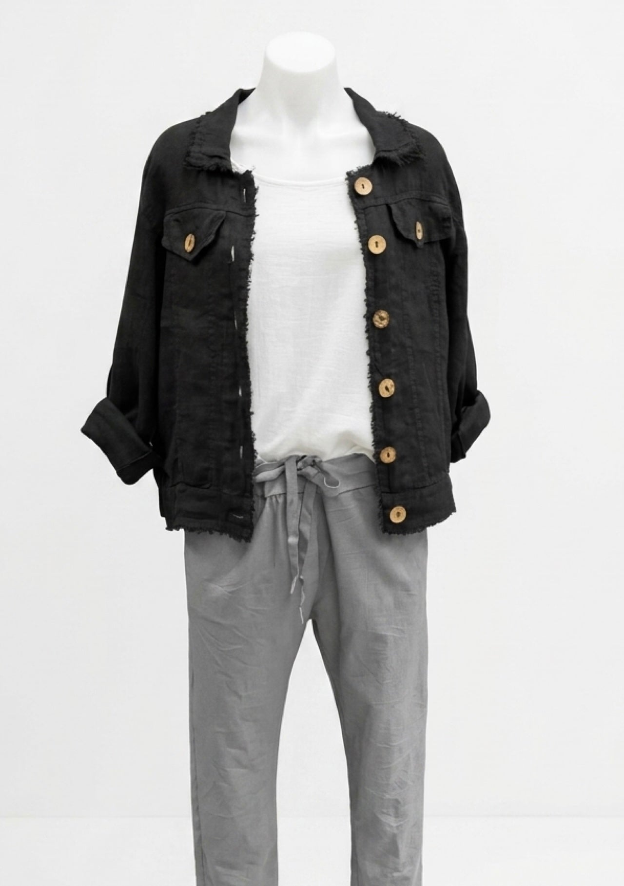 Italian Province Perenna Linen Jacket