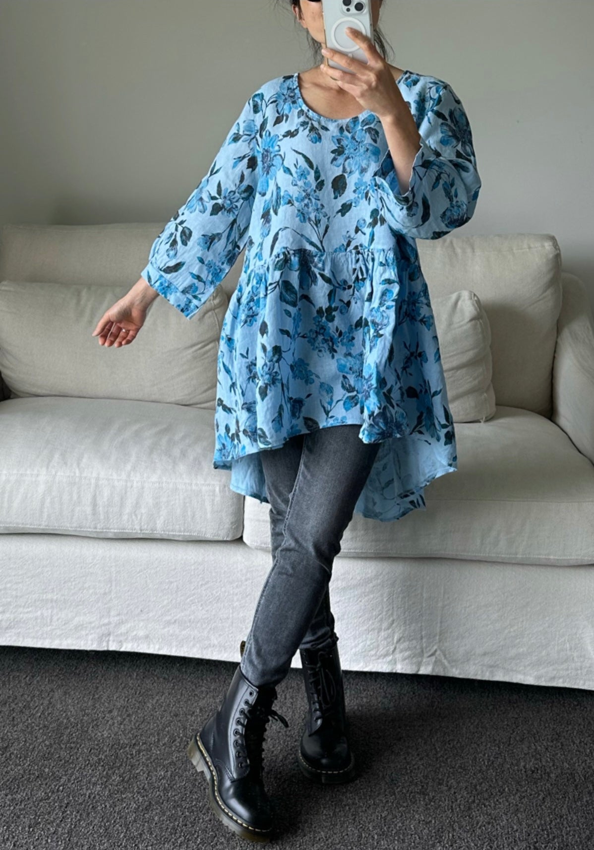 Italian Province Bellezza Floral Top