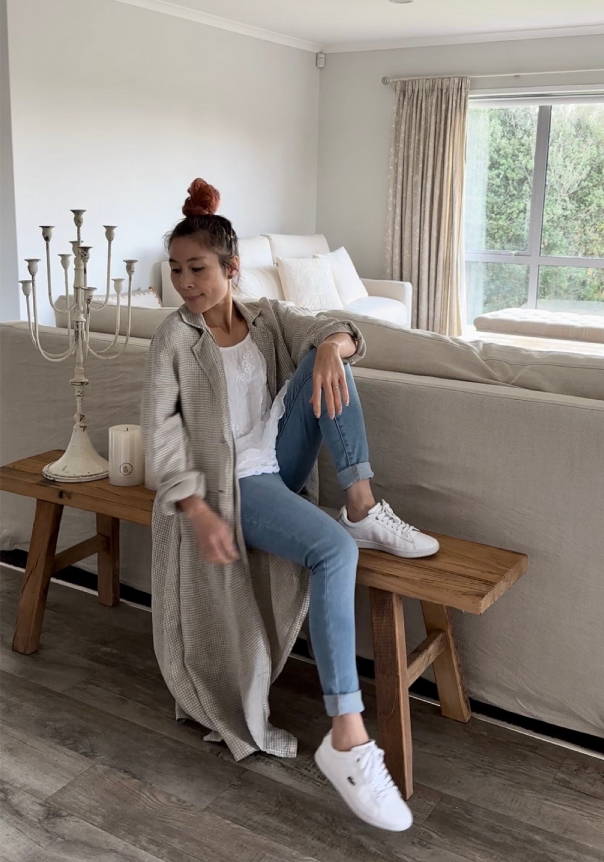 Italian Province Laverna Check Coat