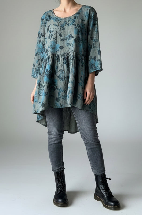 Italian Province Bellezza Floral Top