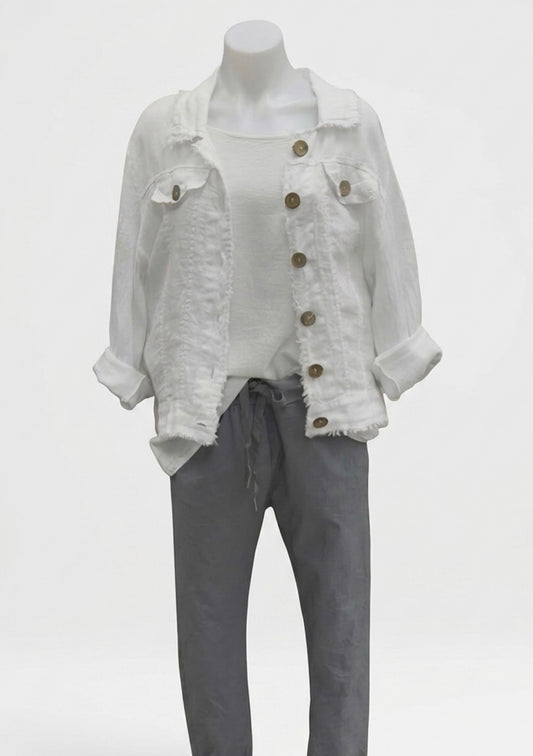 Italian Province Perenna Linen Jacket