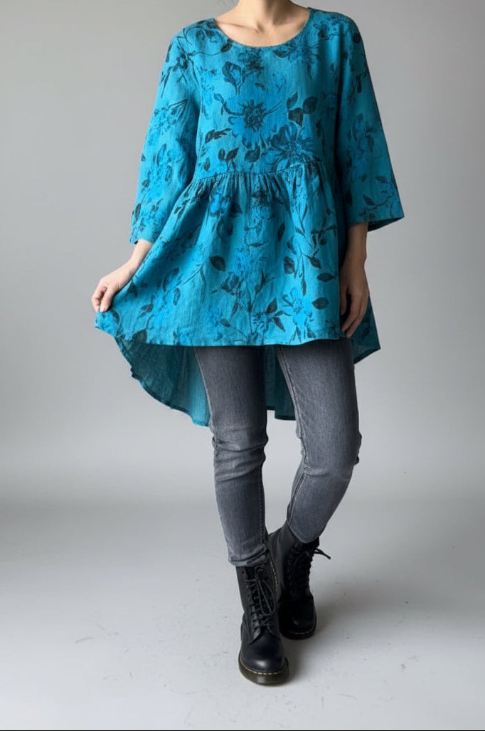 Italian Province Bellezza Floral Top