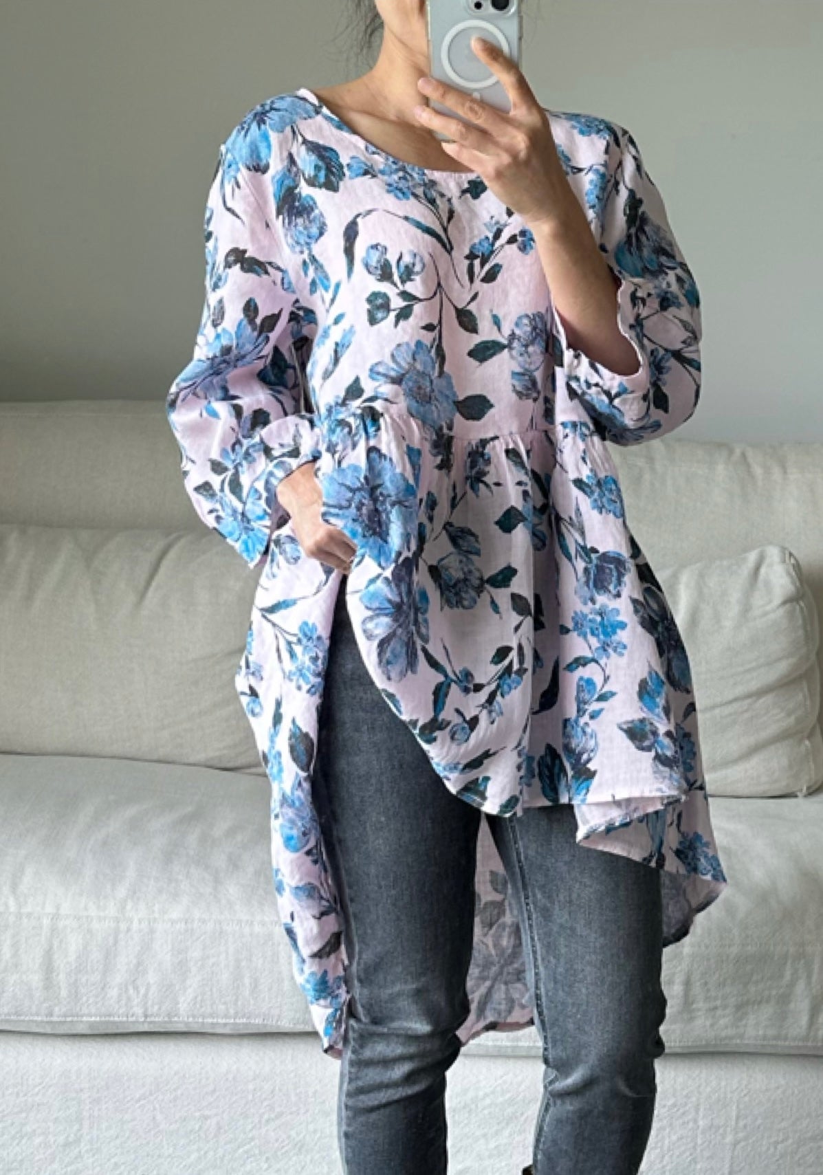 Italian Province Bellezza Floral Top