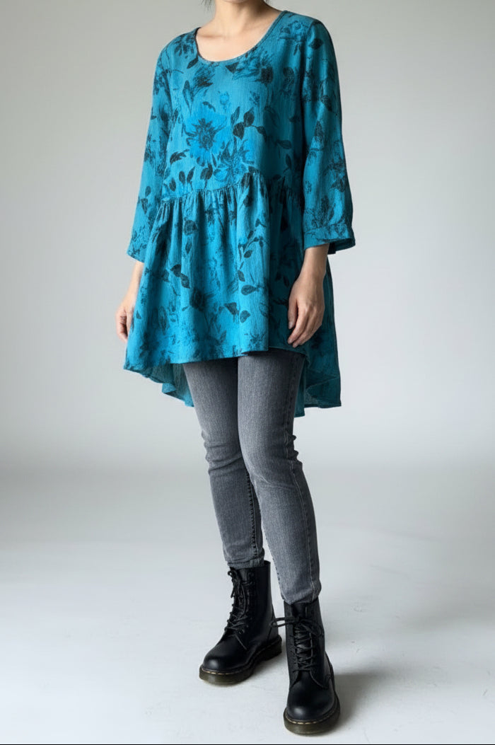 Italian Province Bellezza Floral Top