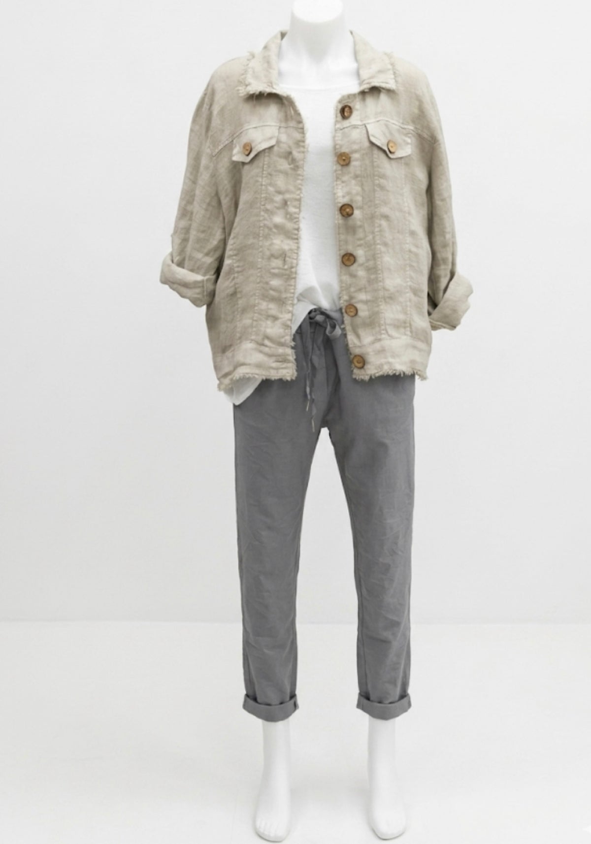Italian Province Perenna Linen Jacket
