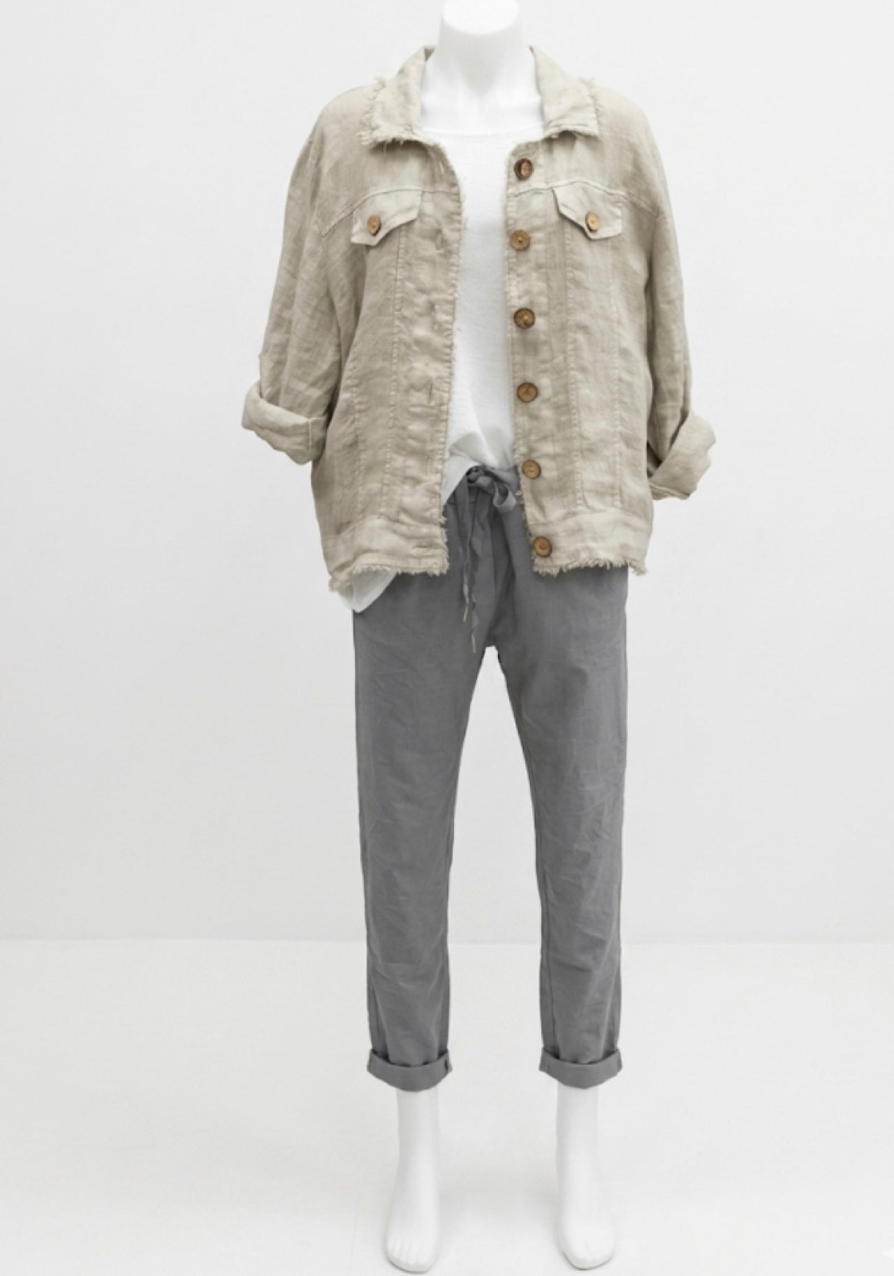 Italian Province Perenna Linen Jacket