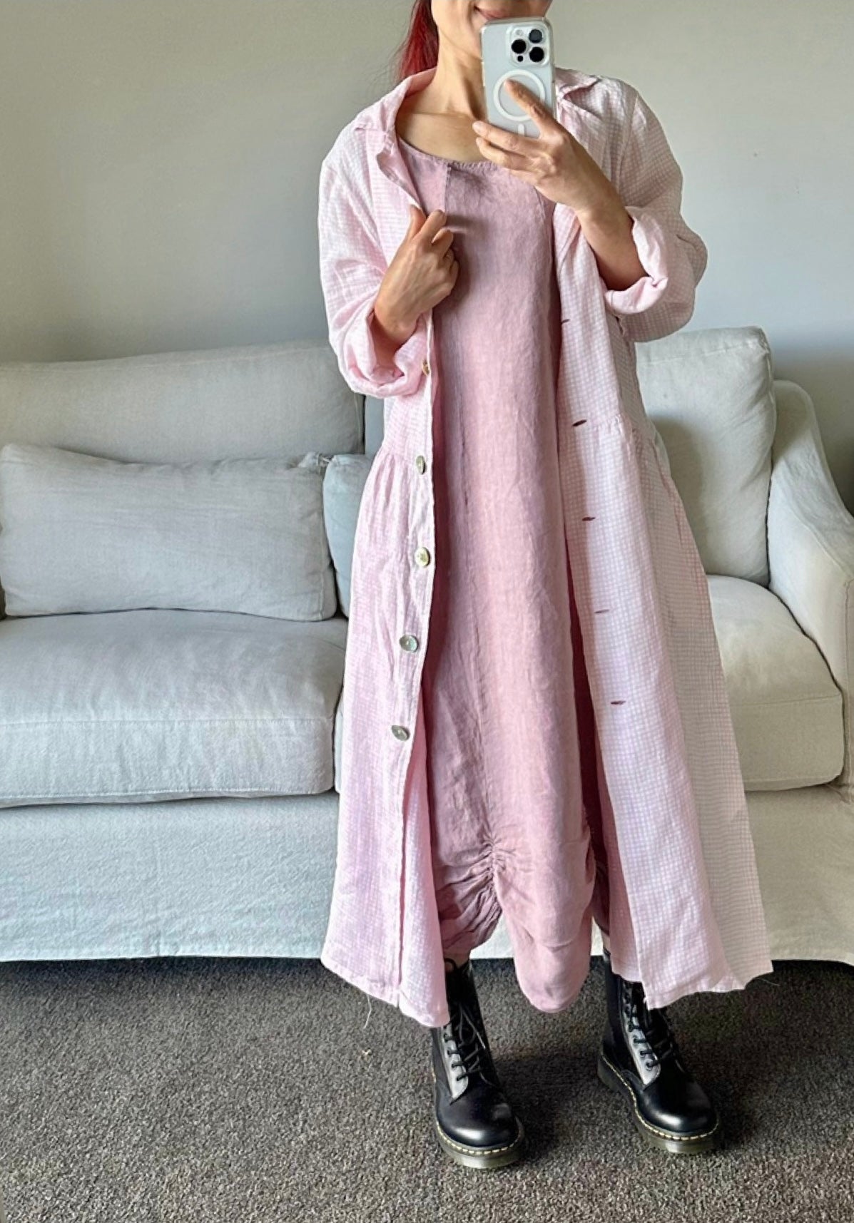 Italian Province Laverna Check Coat