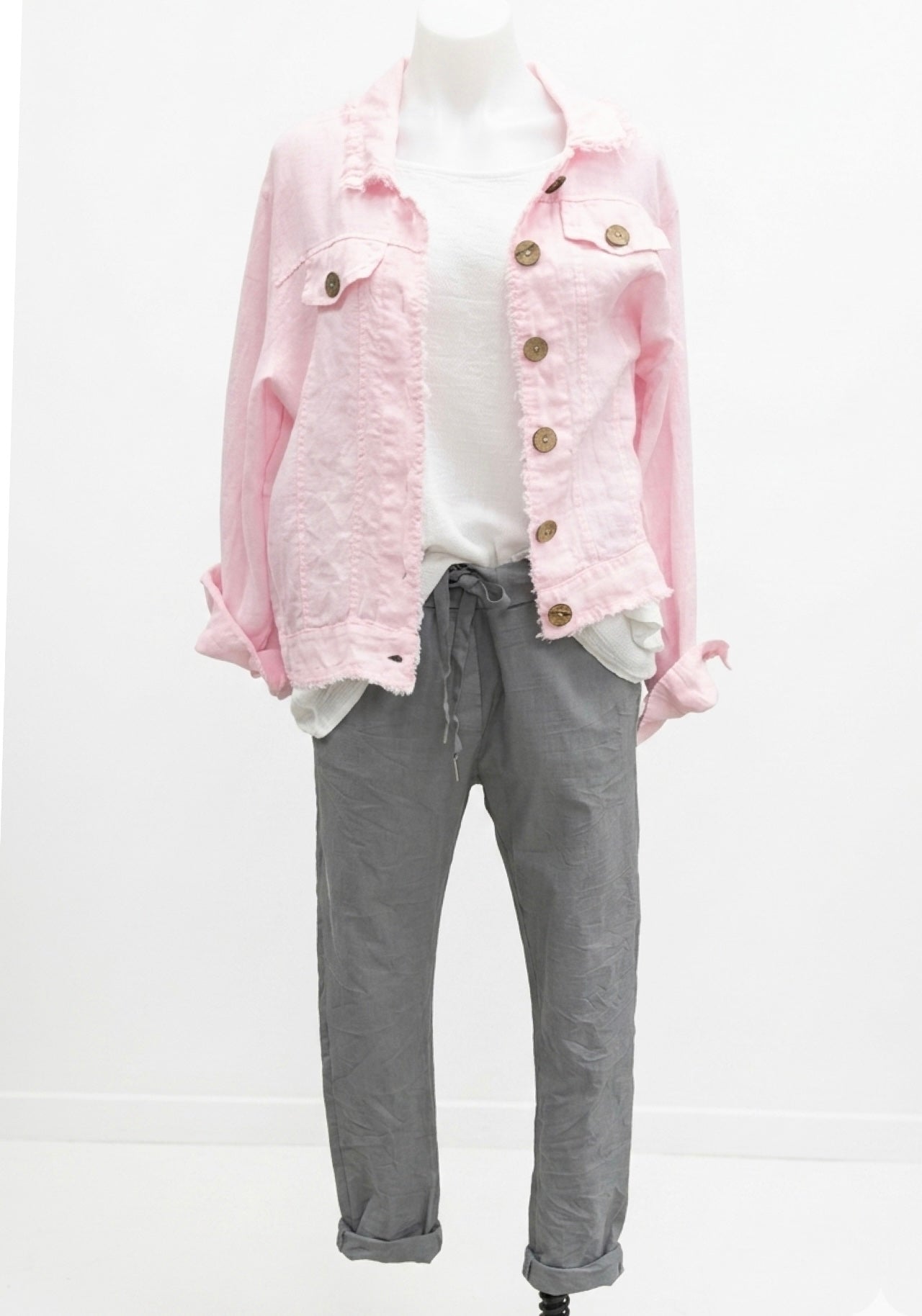 Italian Province Perenna Linen Jacket