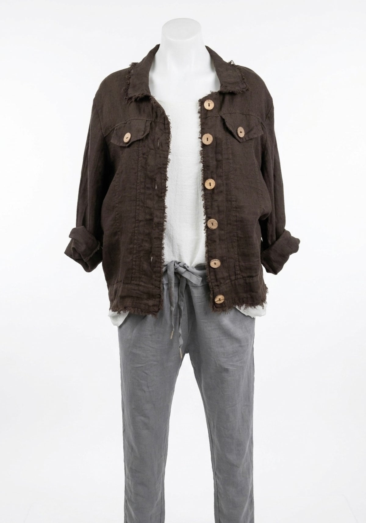 Italian Province Perenna Linen Jacket