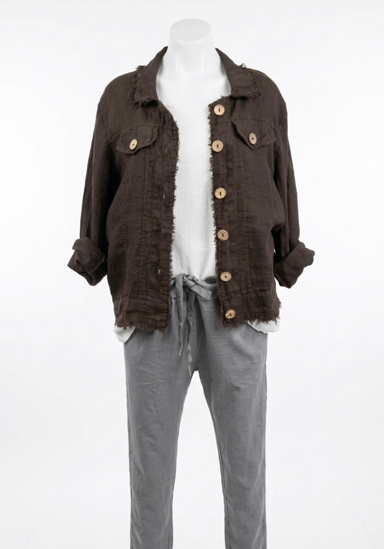 Italian Province Perenna Linen Jacket