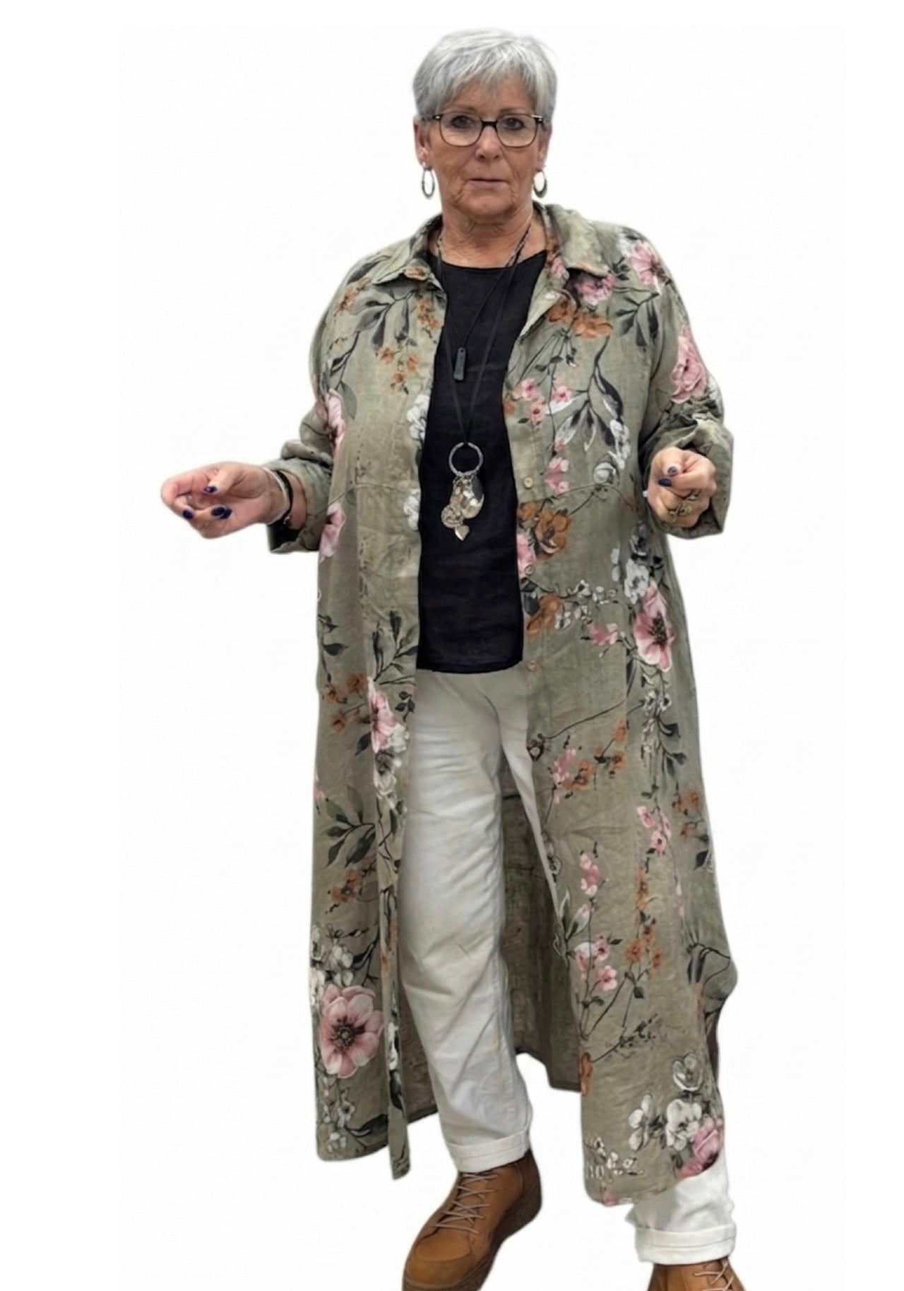 Aida Floral Shirt Dress