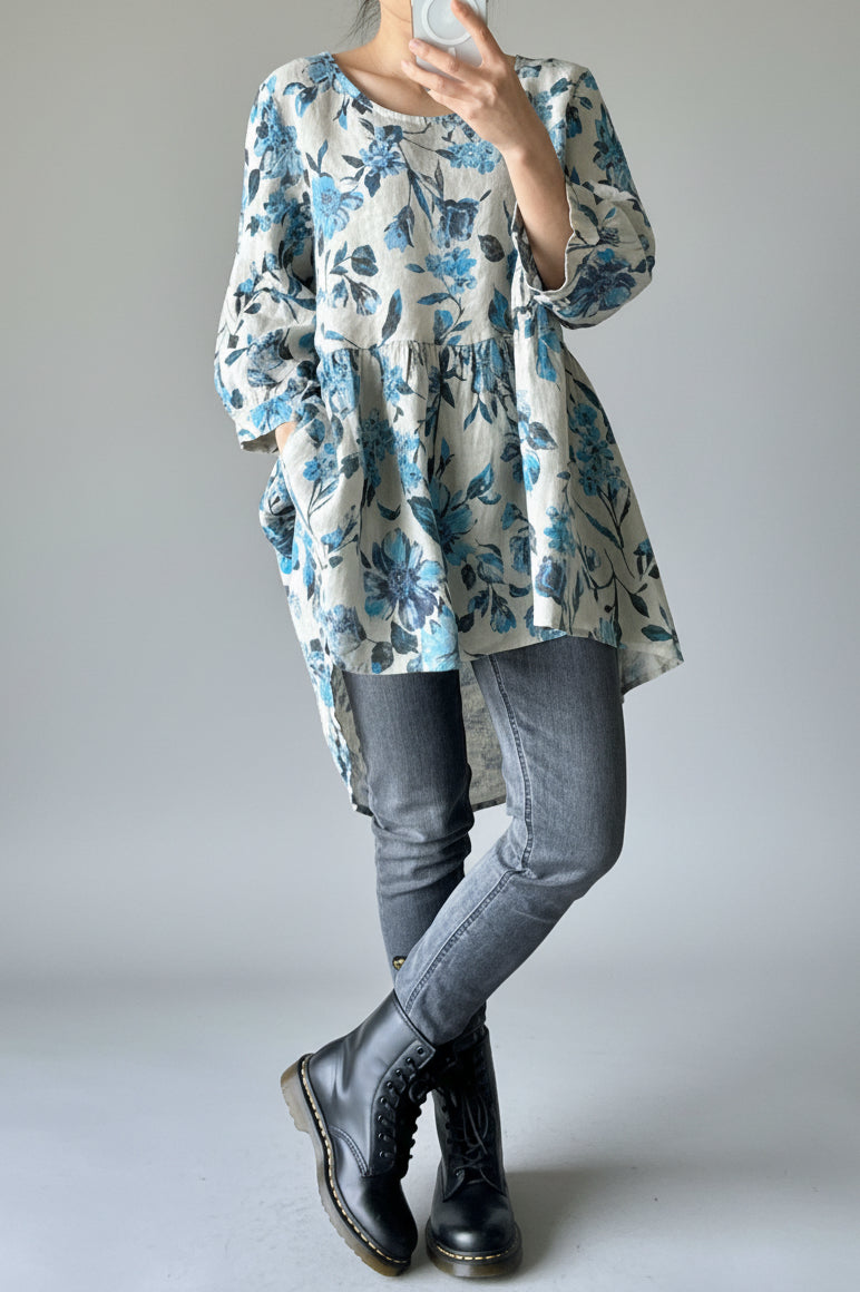 Italian Province Bellezza Floral Top