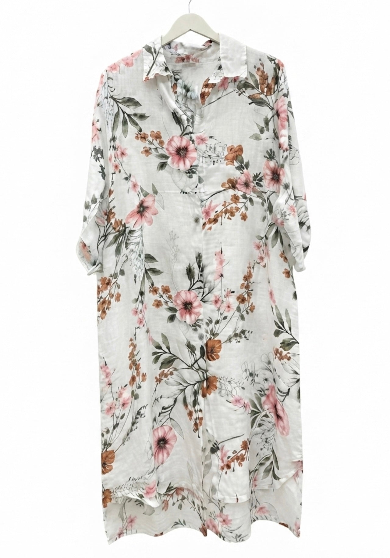 Aida Floral Shirt Dress