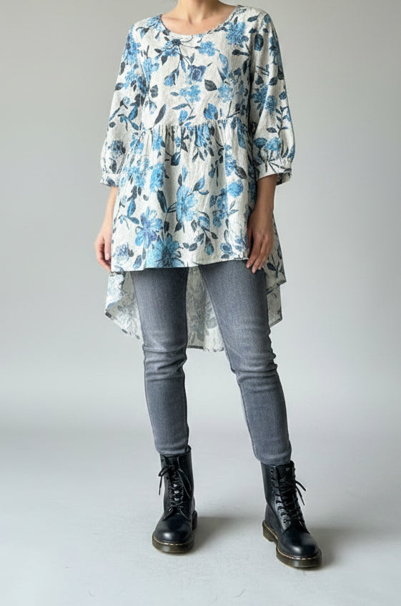 Italian Province Bellezza Floral Top