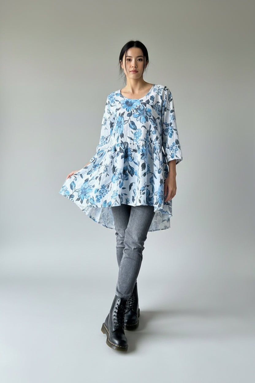 Italian Province Bellezza Floral Top