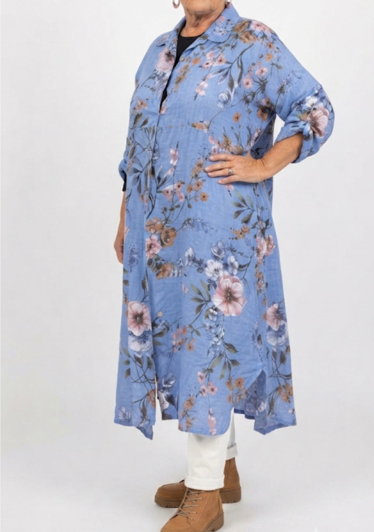 Aida Floral Shirt Dress