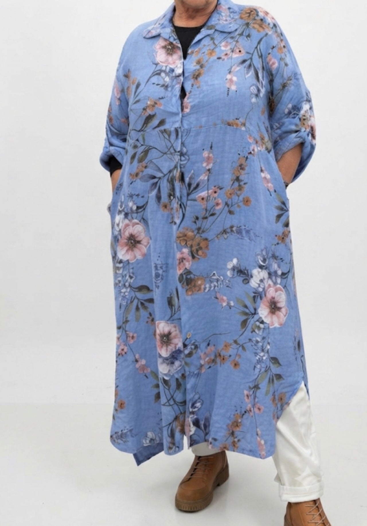 Aida Floral Shirt Dress