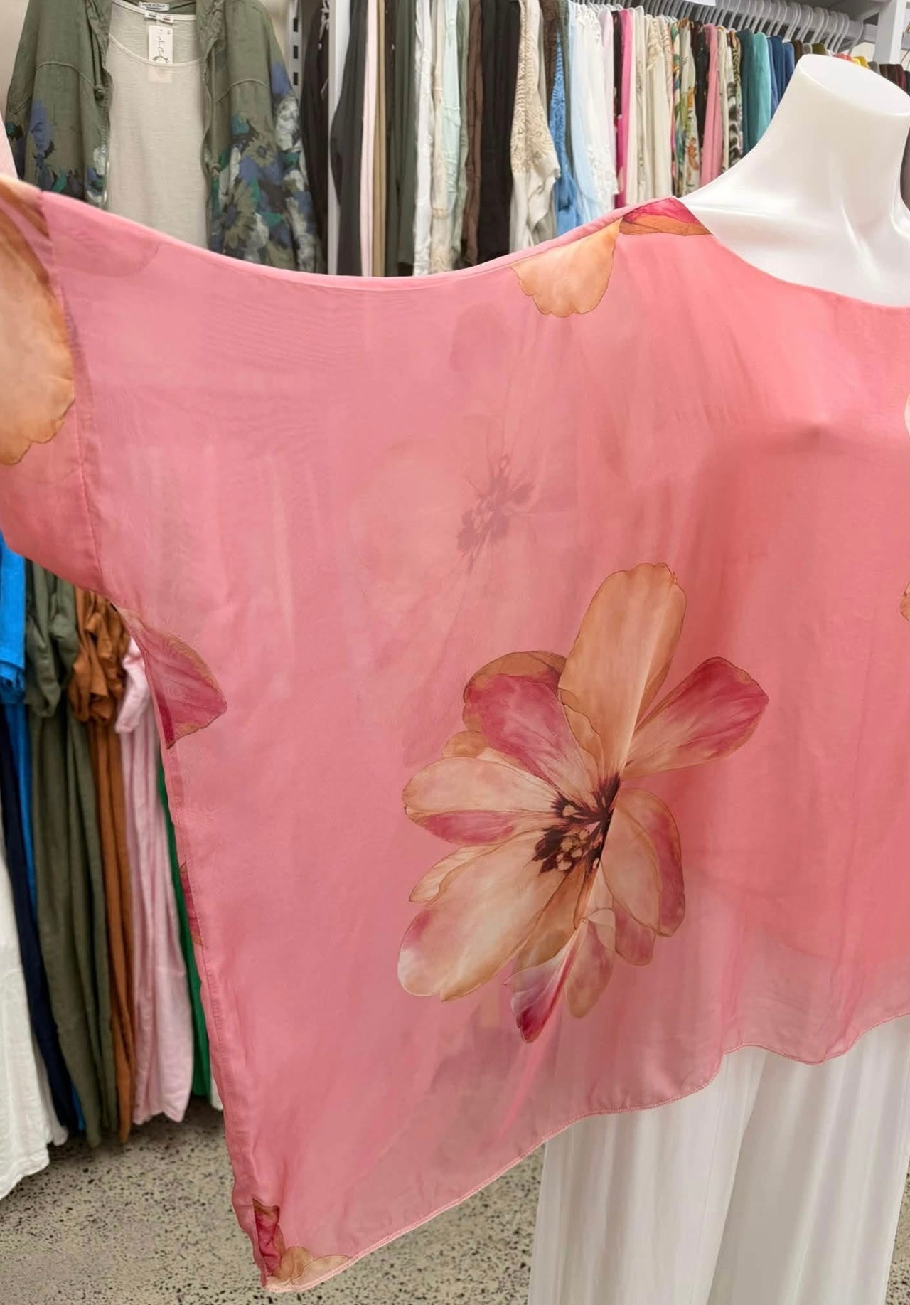 Full Bloom Silk Top