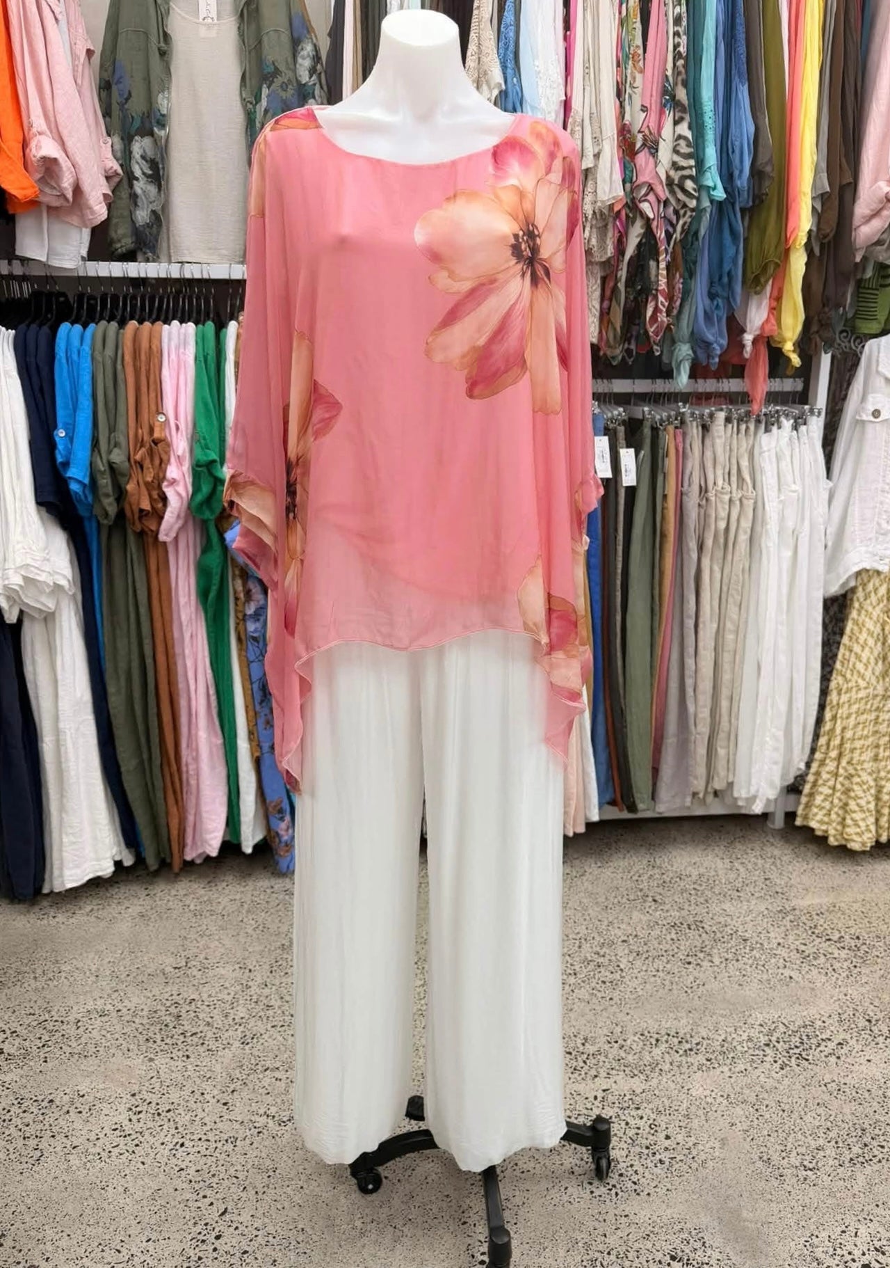 Full Bloom Silk Top