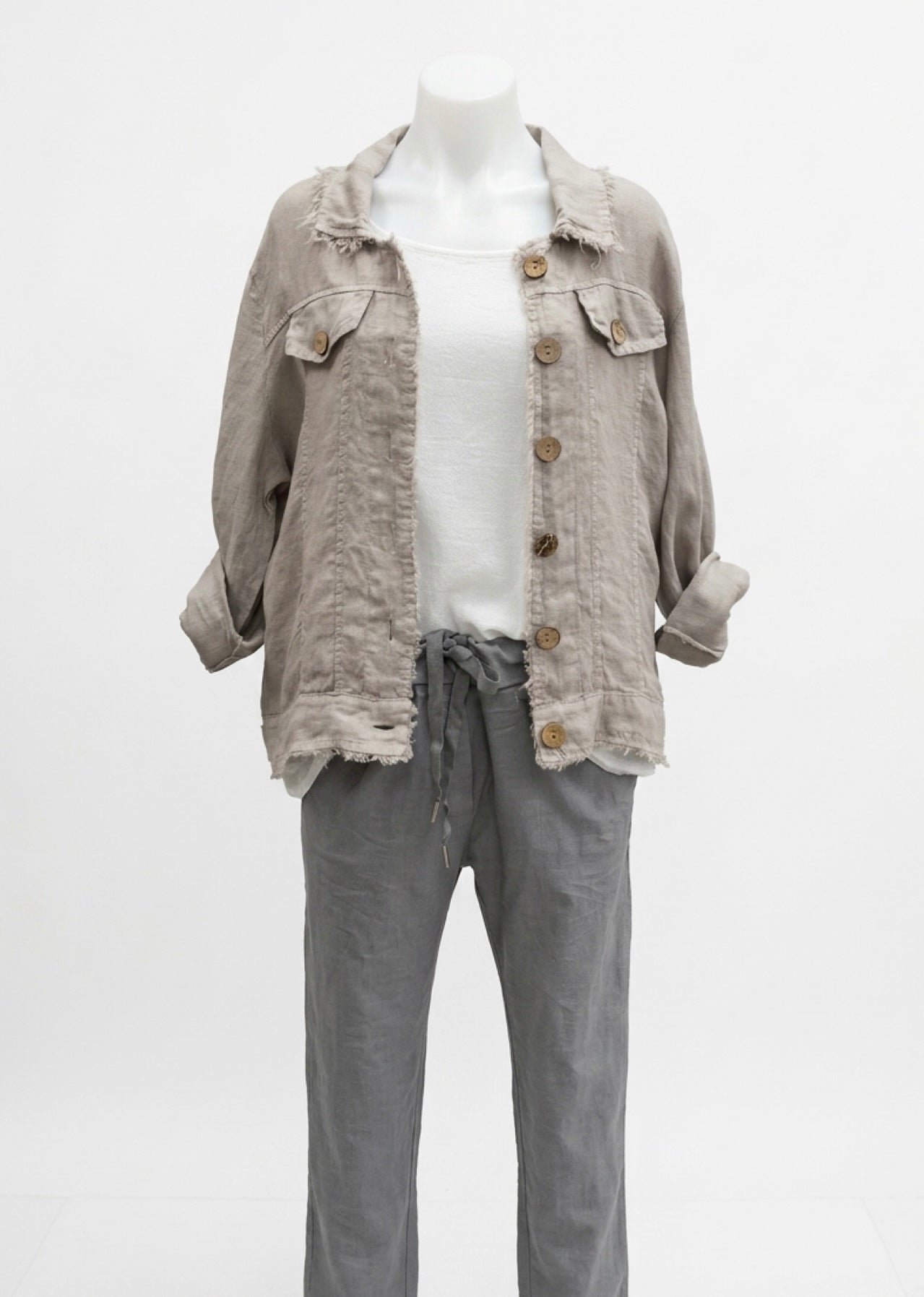 Italian Province Perenna Linen Jacket