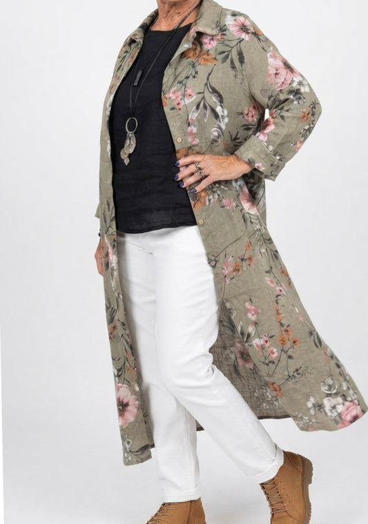 Aida Floral Shirt Dress