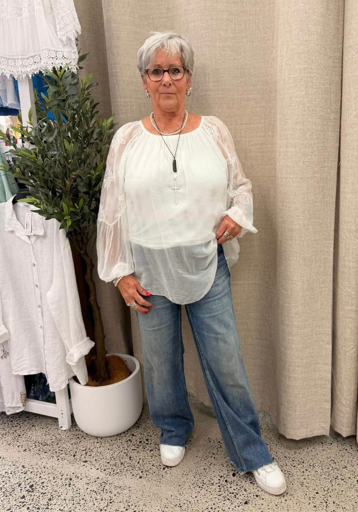 Natalia Silk Top