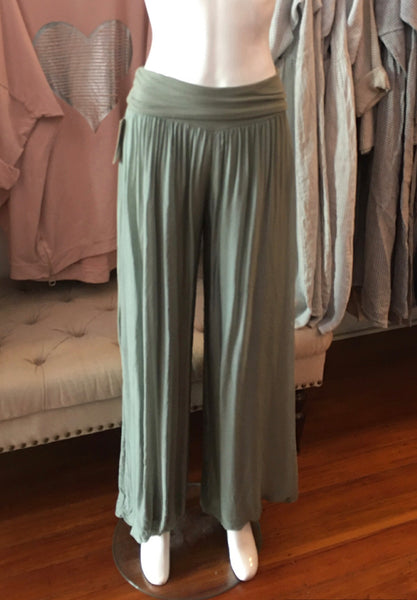 Made In Italy Odette Silk Pants
