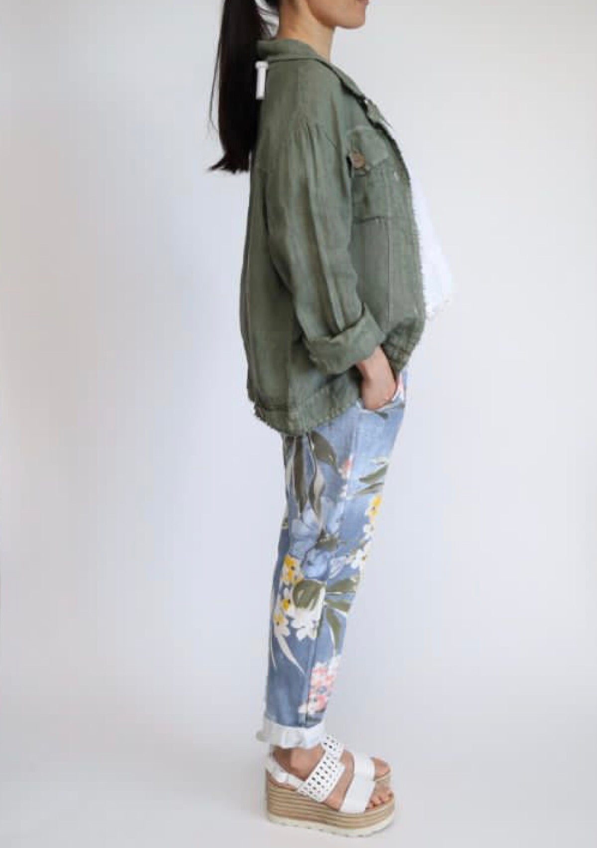 Italian Province Perenna Linen Jacket