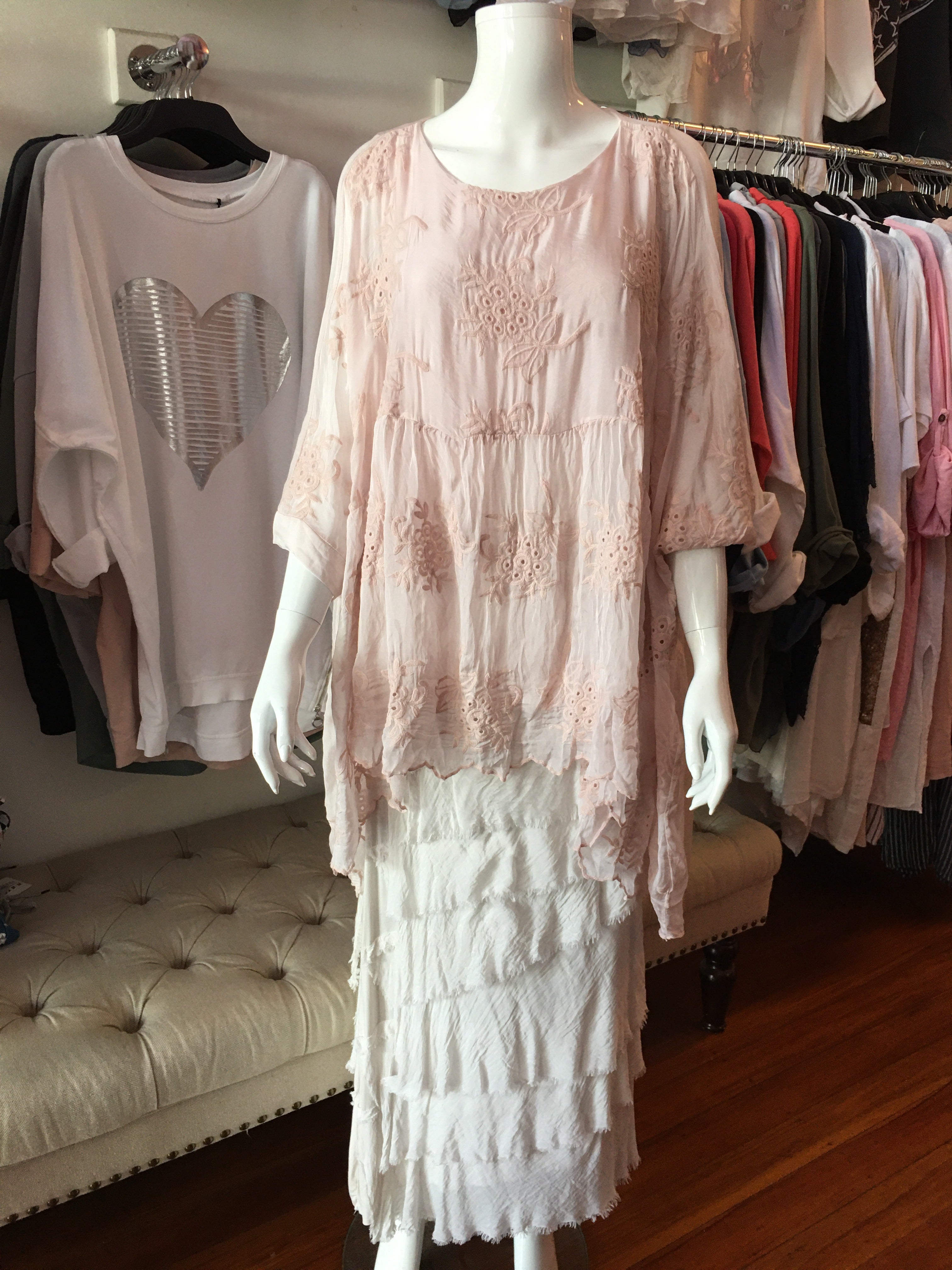 Made In Italy Eve Lace Top