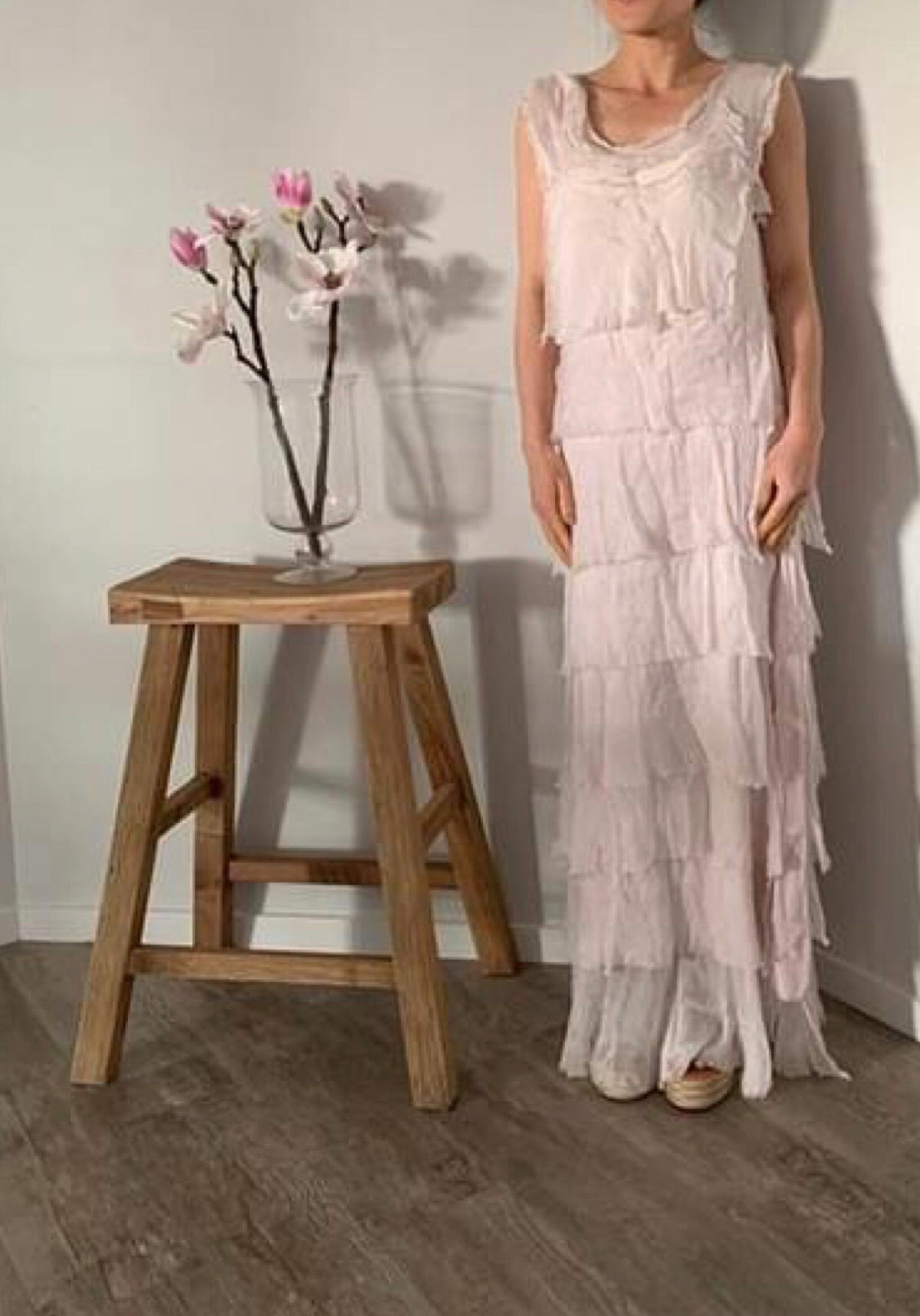Made In Italy Elisa Silk Dress