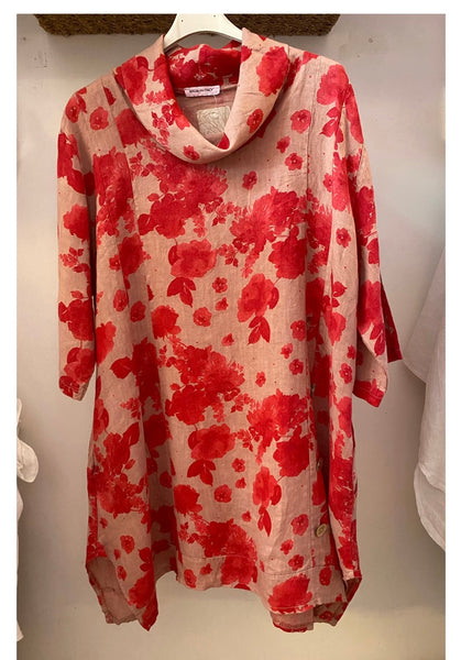 Made In Italy Ava Rose Tunic/ Top