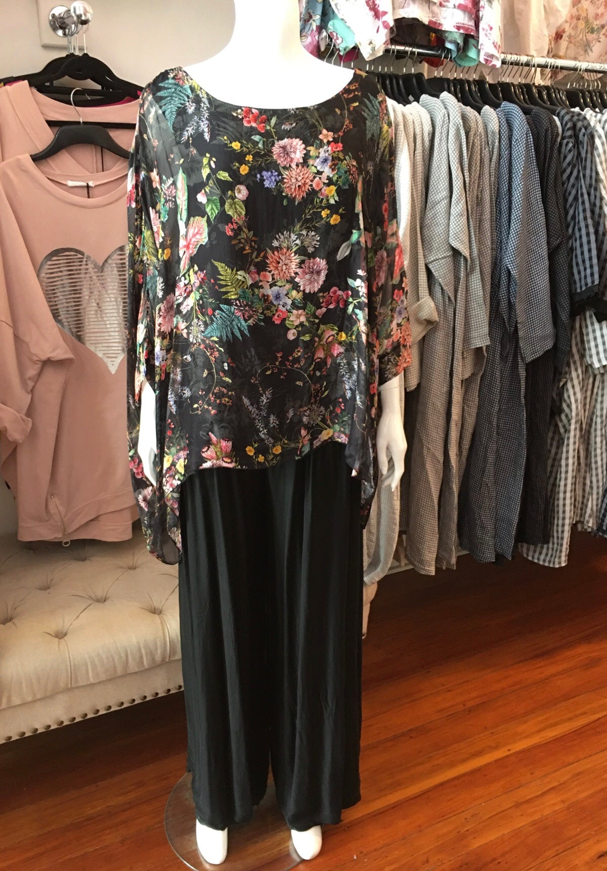 Made In Italy Odette Silk Pants