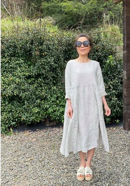 Italian Province Stephanie Check Dress