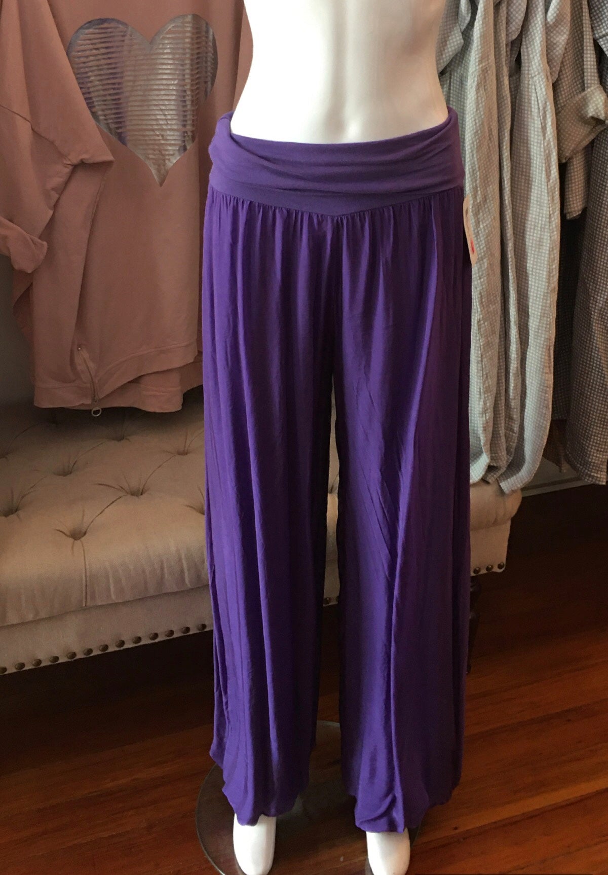 Made In Italy Odette Silk Pants