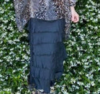 Made In Italy Messina Layered Maxi Silk Skirt