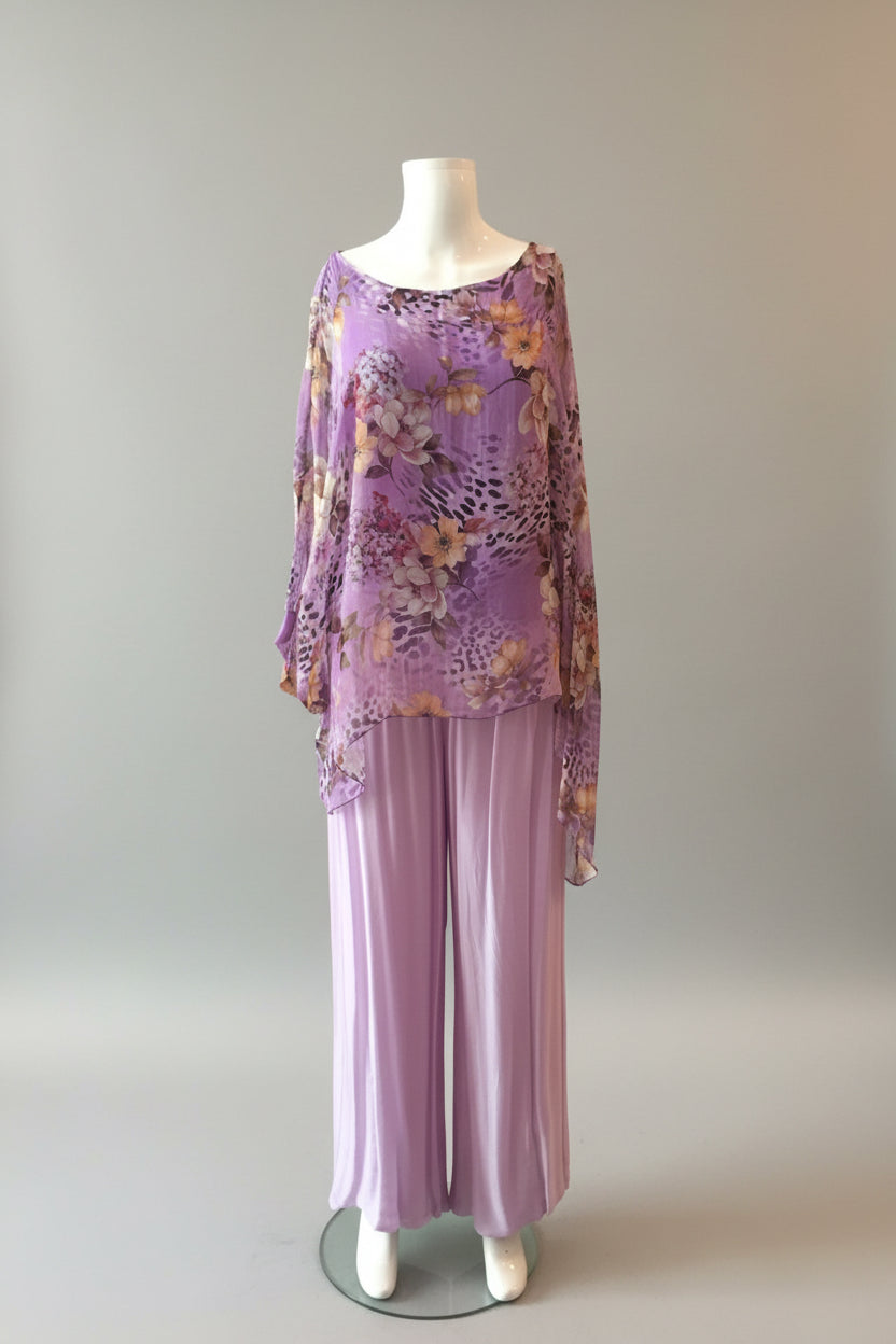 Made In Italy Odette Silk Pants