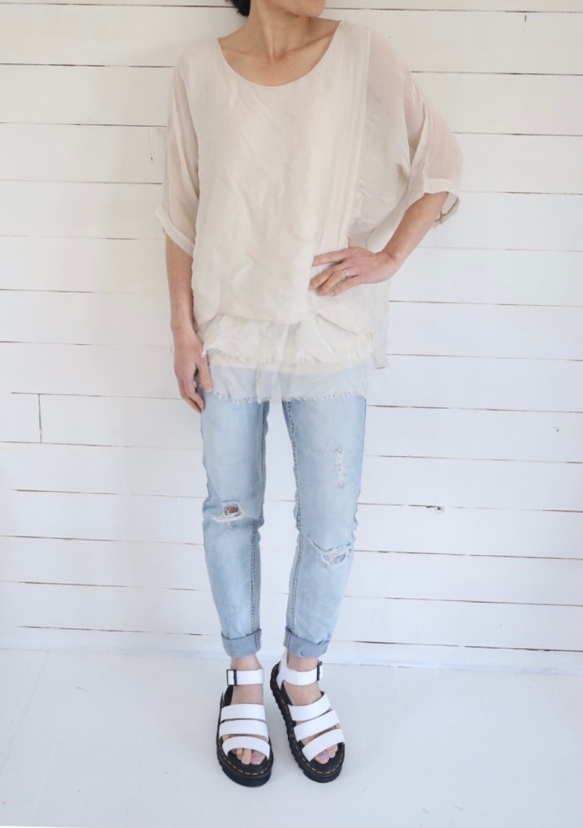 Made in Italy Lavinia Silk Top