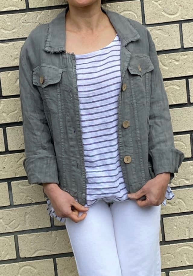 Italian Province Perenna Linen Jacket