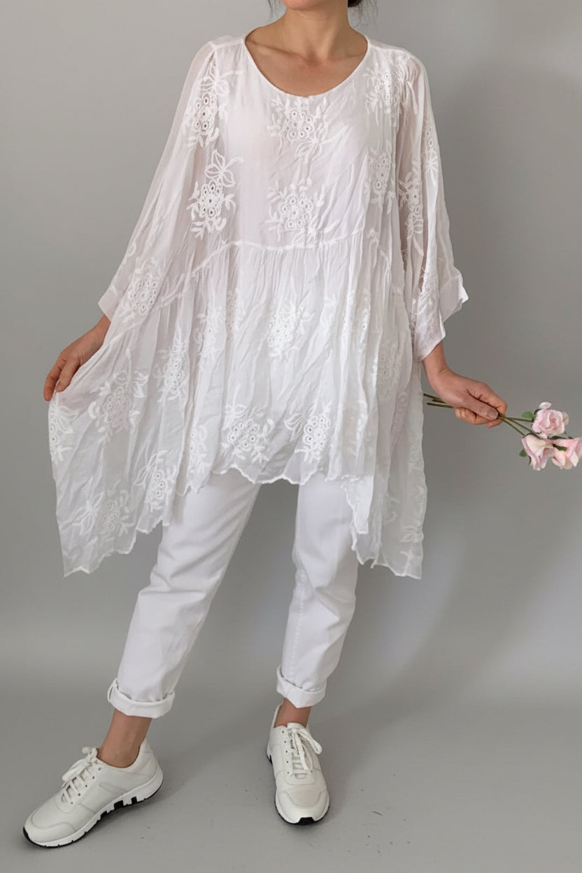 Made In Italy Eve Lace Top