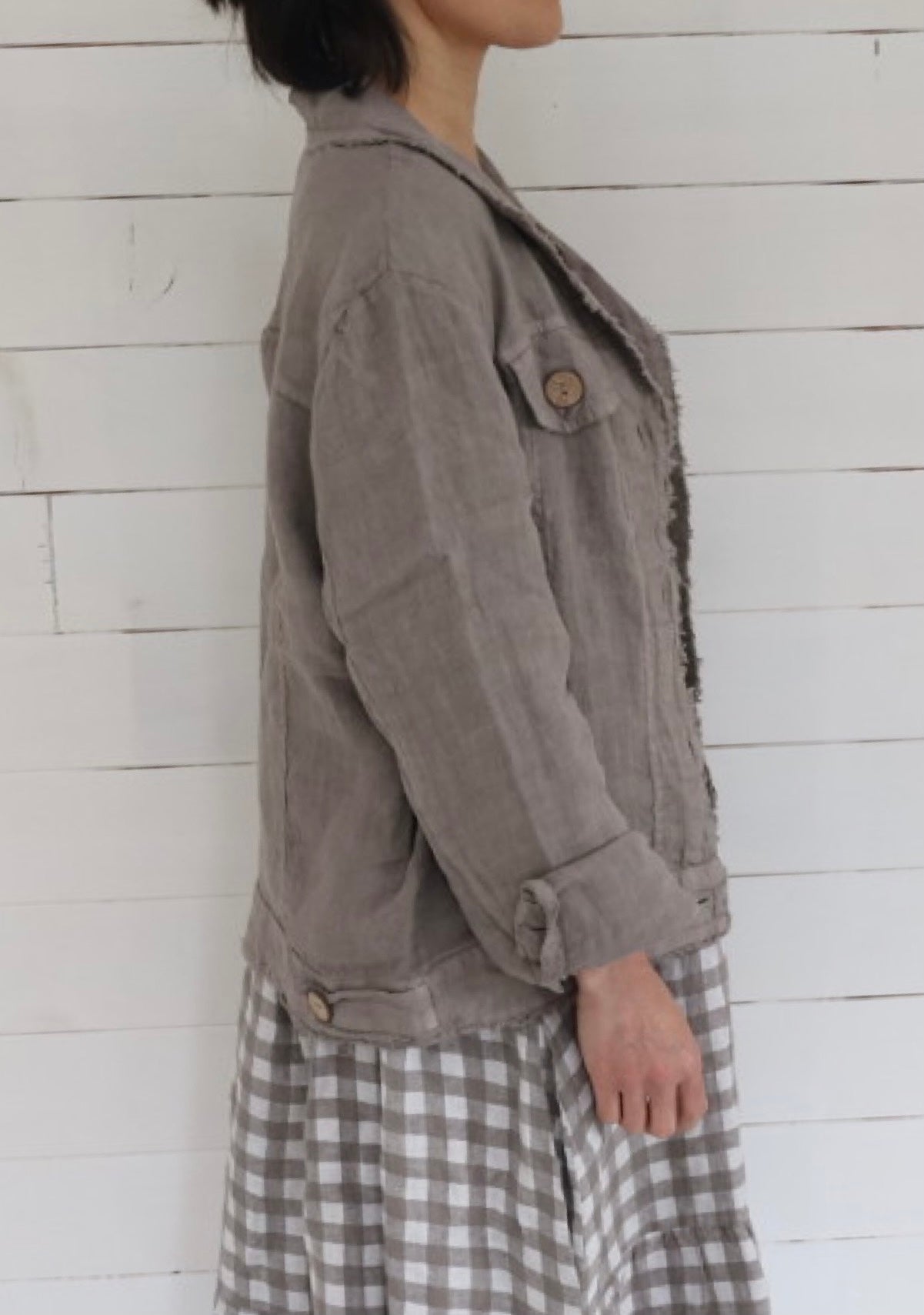 Italian Province Perenna Linen Jacket