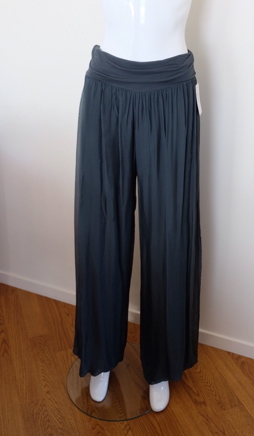 Made In Italy Odette Silk Pants