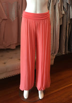 Made In Italy Odette Silk Pants